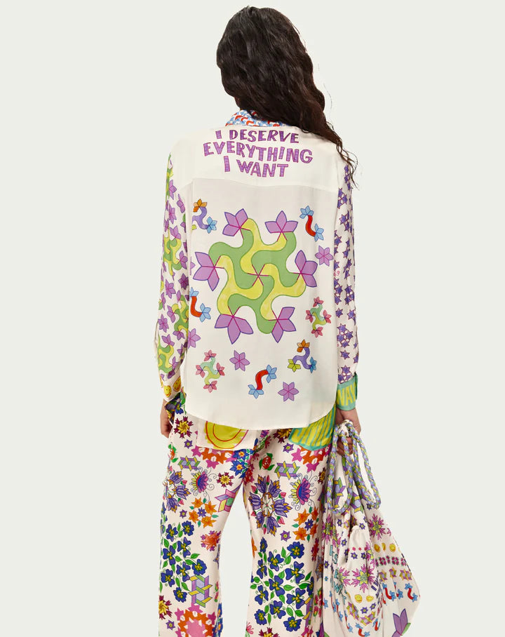 Me369 Isabel Printed Shirt in Markers