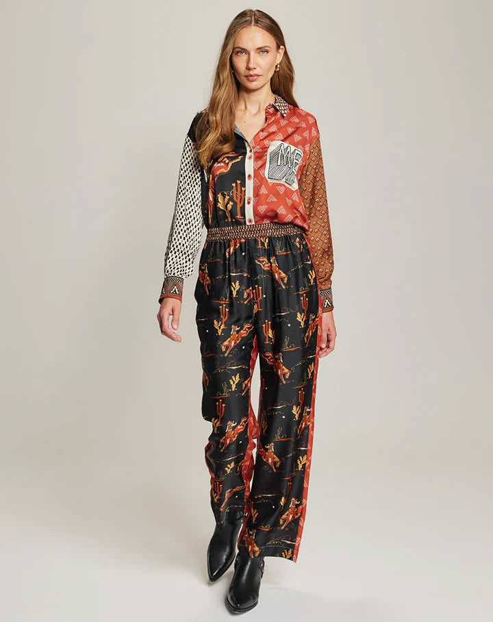 Me369 - Isabel Printed Shirt in Rodeo