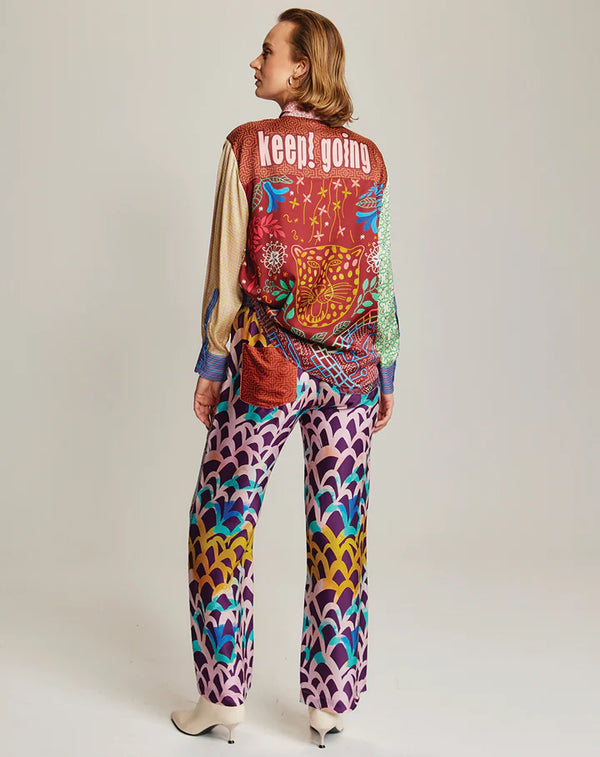 Me369 - Isabel Printed Shirt in Shipibo