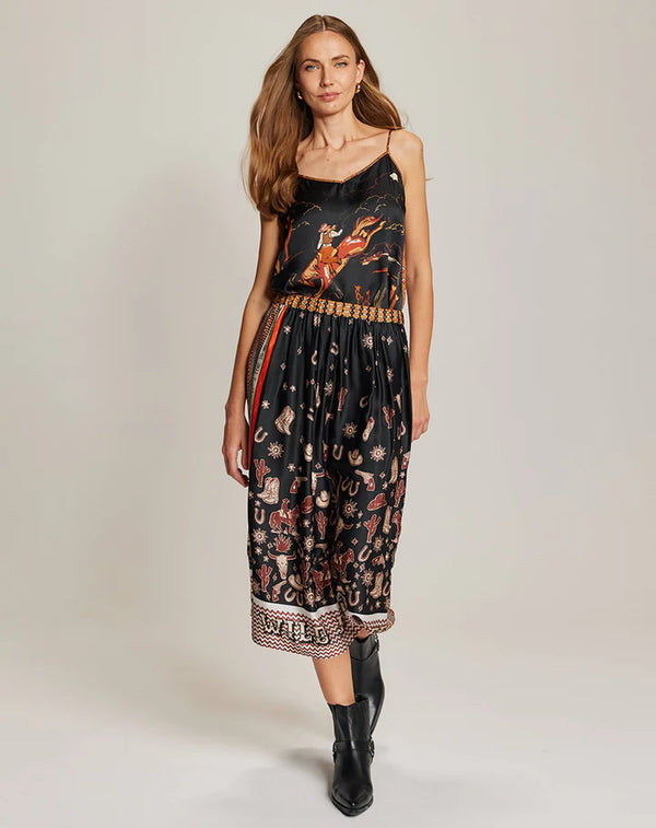 Me369 - Vanessa Midi Skirt in Rodeo