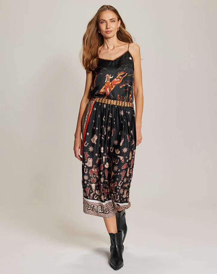 Me369 - Vanessa Midi Skirt in Rodeo