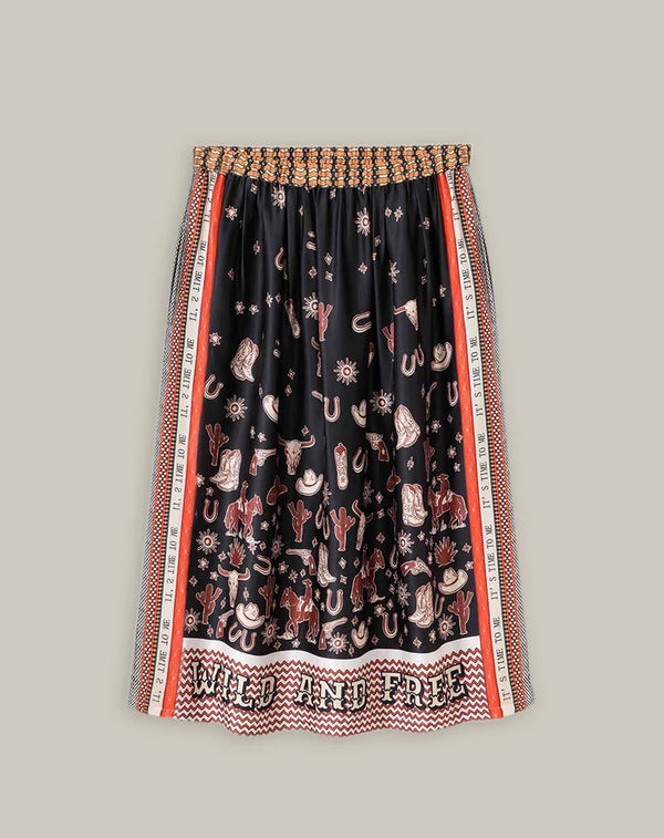 Me369 - Vanessa Midi Skirt in Rodeo