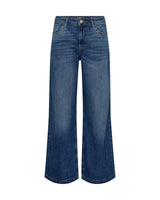 Mos Mosh Dara Deco Jeans in Mid Blue - 172470