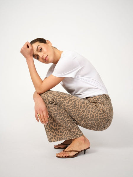 Mos Mosh Dara Leo Trousers in Leopard Print - 172380