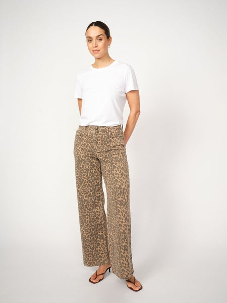 Mos Mosh Dara Leo Trousers in Leopard Print - 172380