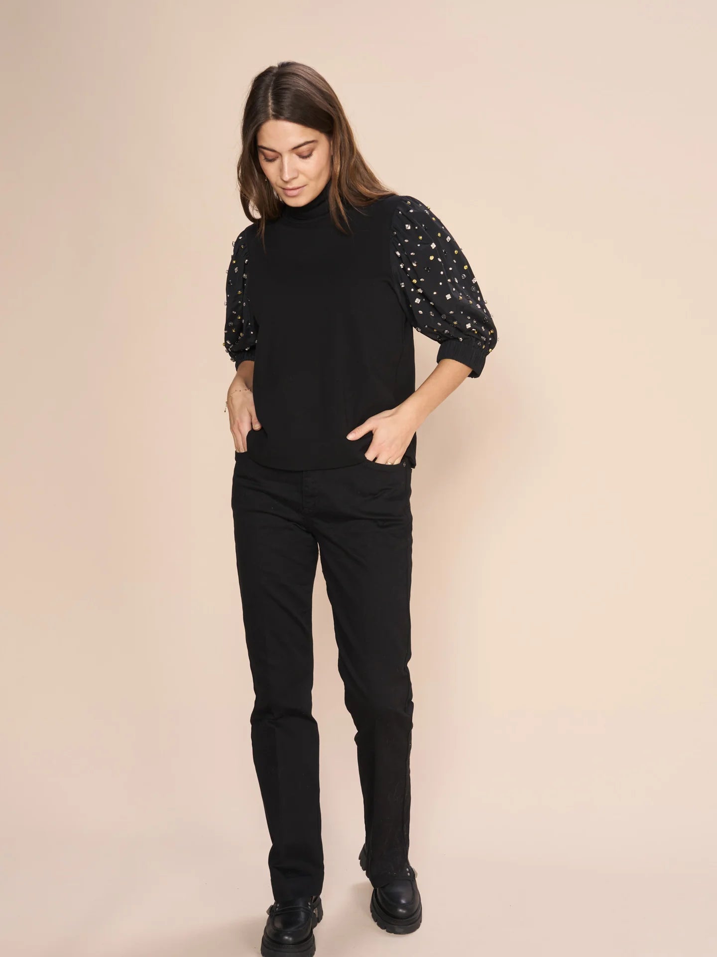 mos mosh jessica joy pant black evalucia boutique perth scotland