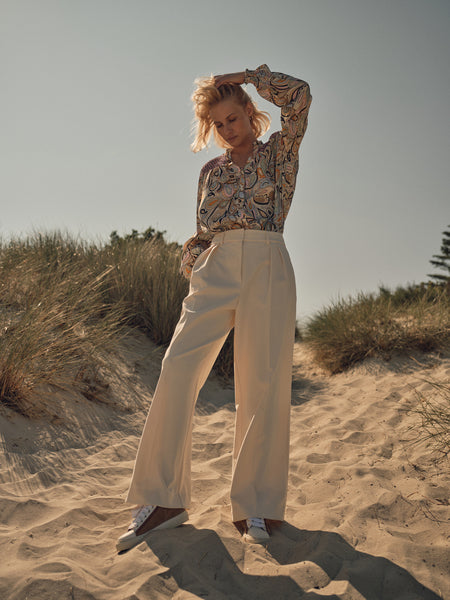 mos mosh kay carli trousers ecru evalucia boutique perth scotland