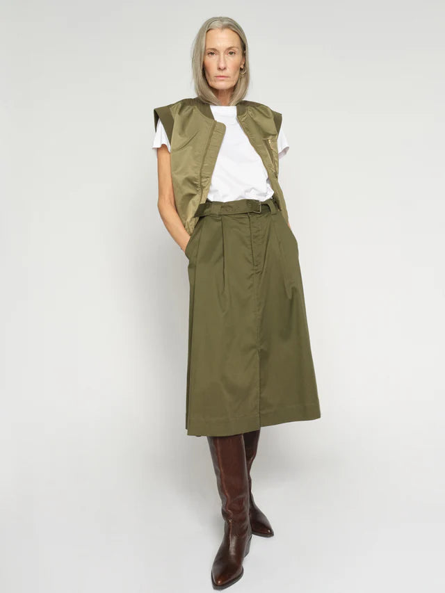 Mos Mosh Koda Billie Skirt in Olive Night - 176560