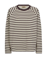 Mos Mosh Lidy O-L-S Sweatshirt in Fudge - 172670