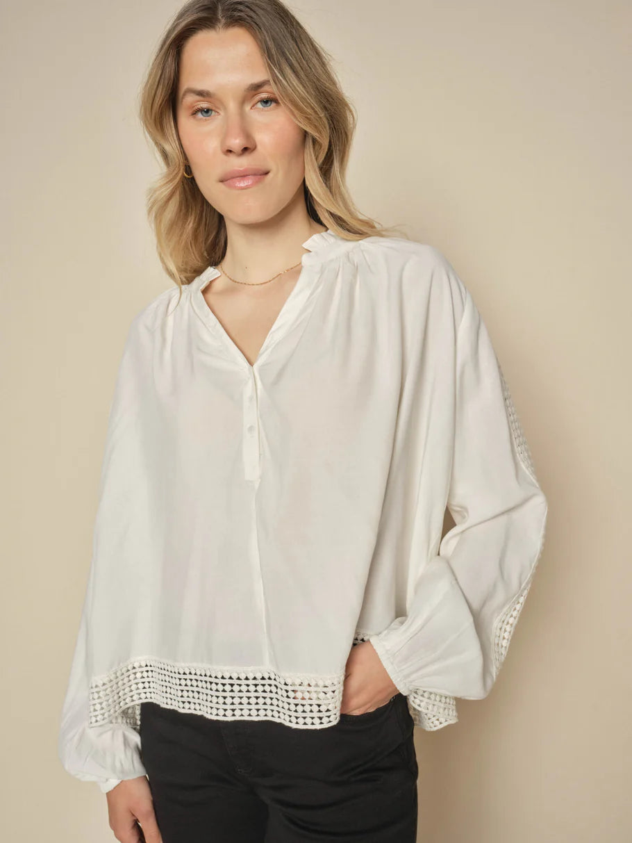 mos mosh macha lace blouse ecru evalucia boutique perth scotland