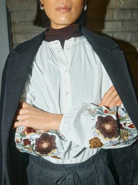 Mos Mosh Mysa Popli Shirt in Ecru - 173700