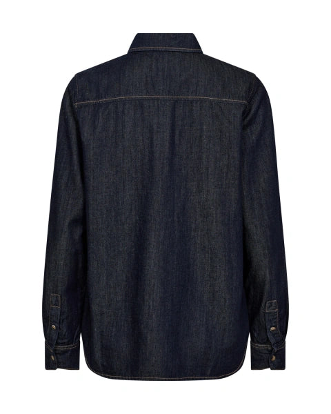 Mos Mosh Natalie Denim Shirt in Dark Blue - 174670