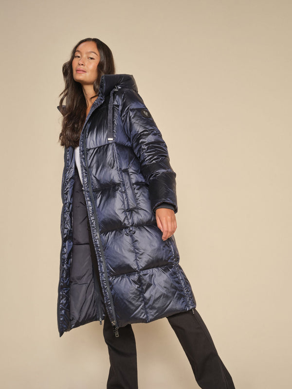 Mos Mosh Metallic Down Jacket in Salute Navy - 154370/468