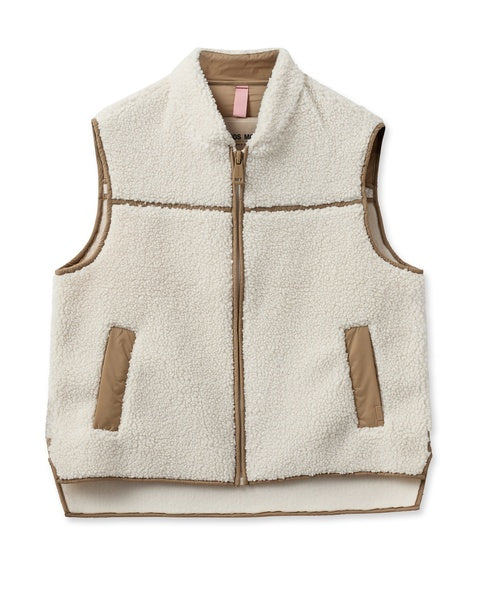 mos mosh rowe teddy waistcoat ecru evalucia boutique perth scotland