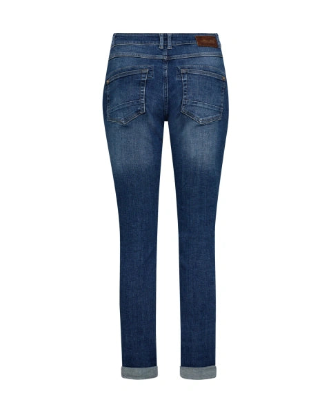 Mos Mosh Naomi Ricamo Jeans in Mid Blue - 172430