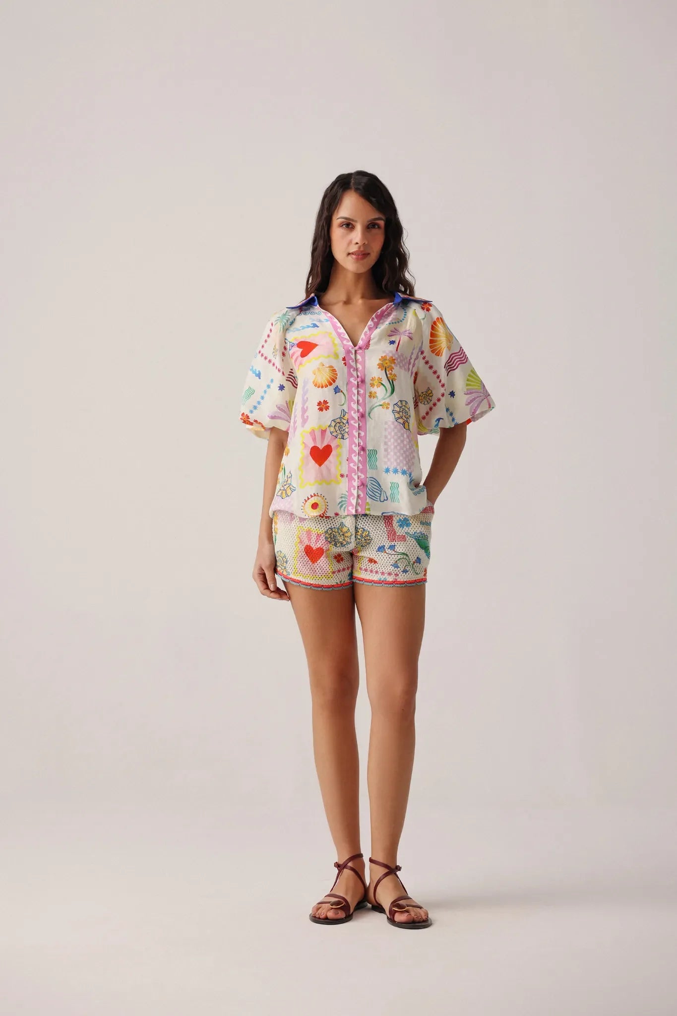 NOIB Florence Shirt in Seascape