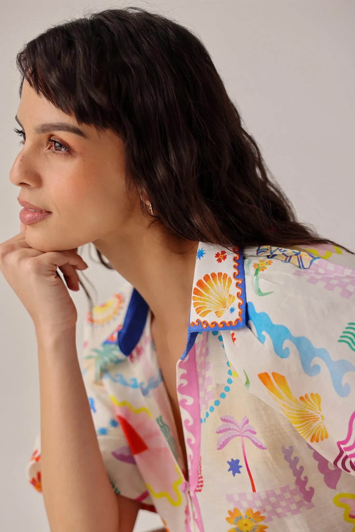 NOIB Florence Shirt in Seascape