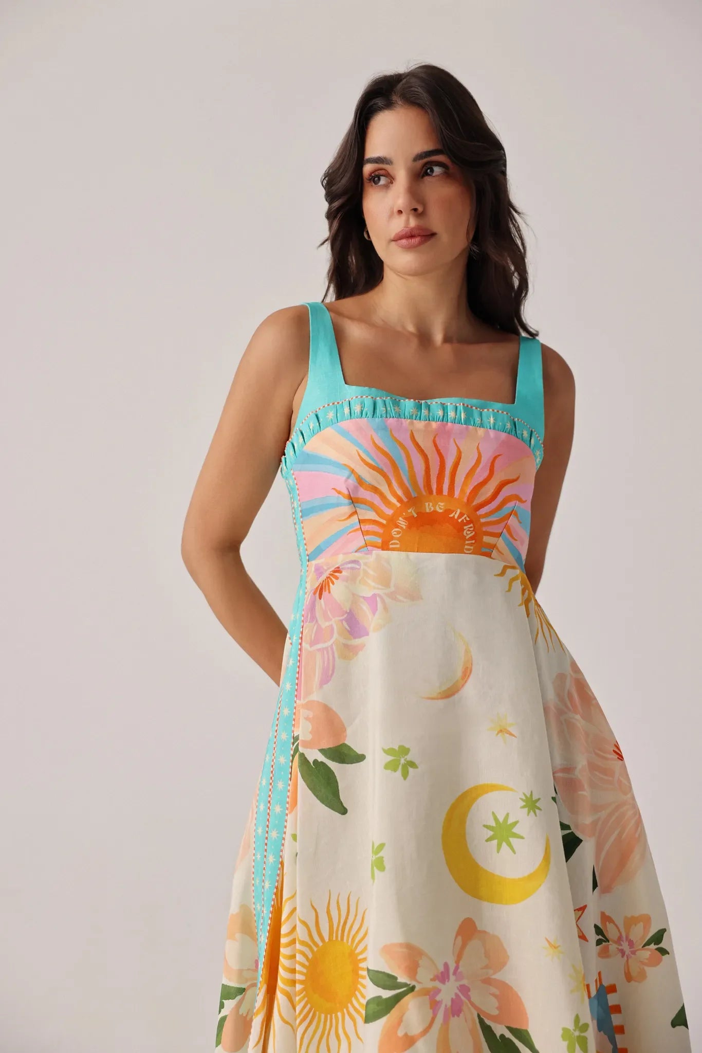 NOIB Nora Midi Dress in Azure
