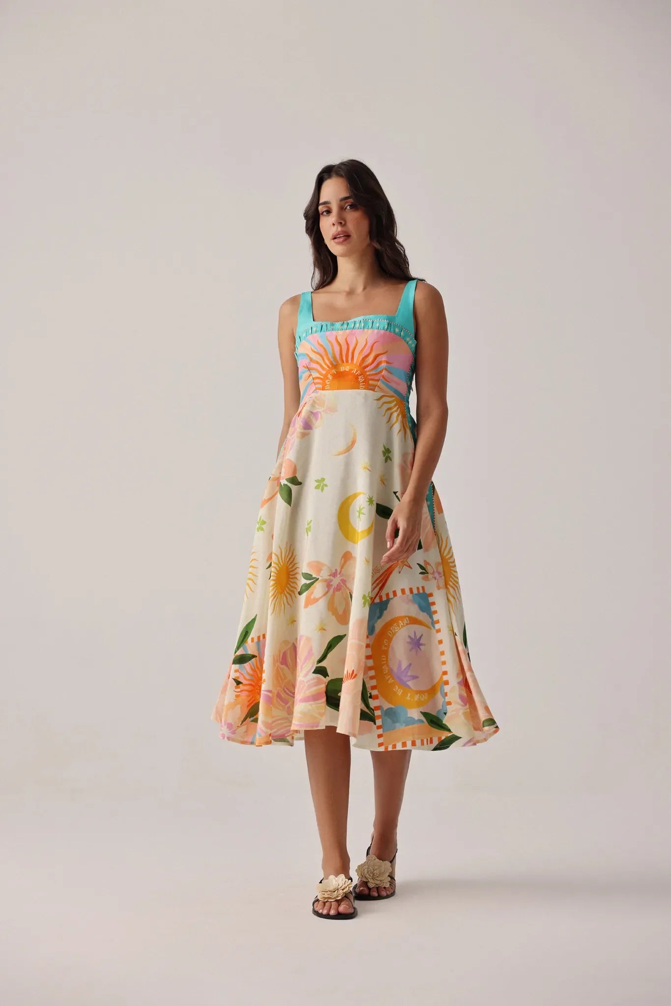 NOIB Nora Midi Dress in Azure