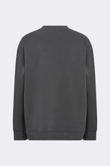 Levete Room Nuka Sweatshirt Top in Dark Grey  - 101123