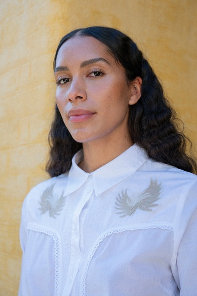 Pieszak Victoria Whitney Shirt-Optical White-J234694