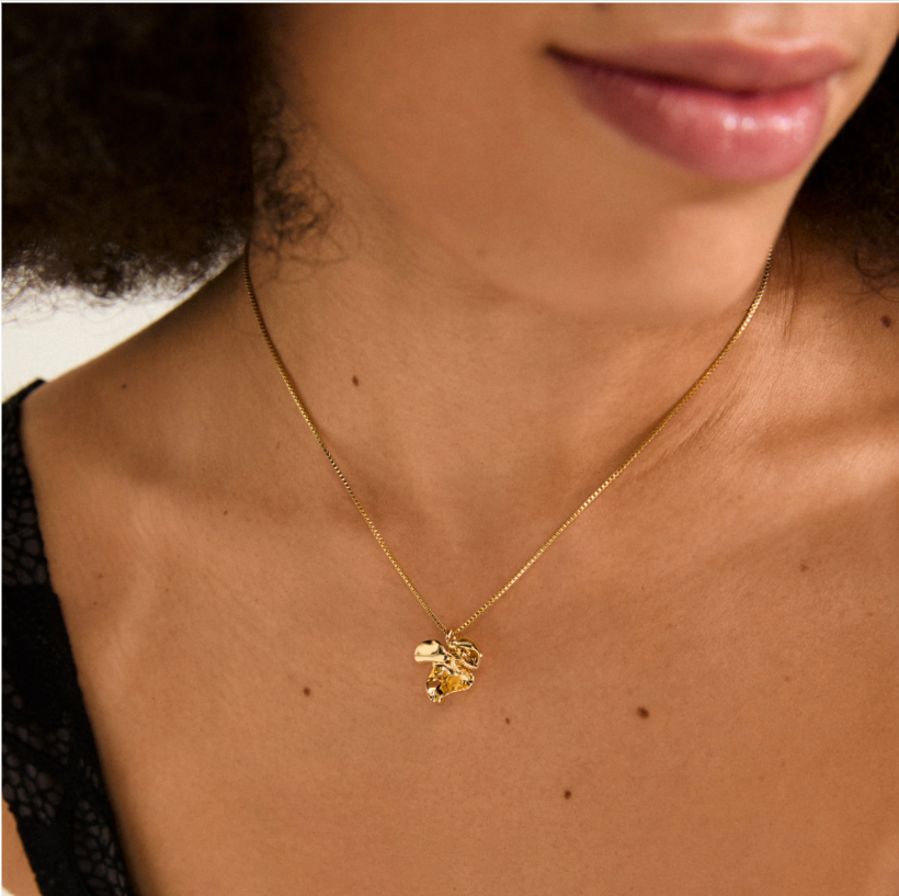 PILGRIM - LUIS Necklace Gold Plated