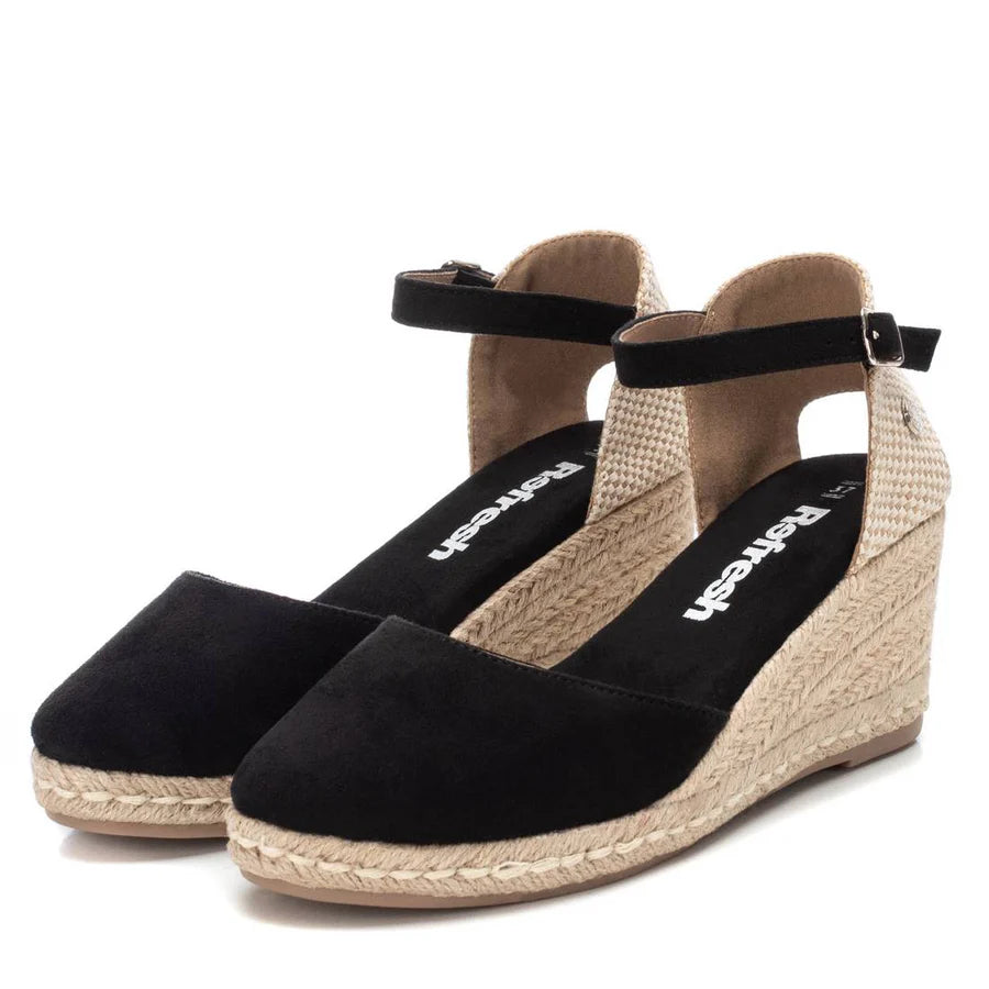 refresh wedges black suede evalucia boutique perth scotland