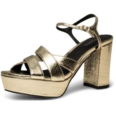 Shoe The Bear Nova Heels-Gold