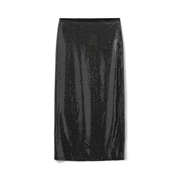 sofie schnoor midi skirt black with silver evalucia boutique perth scotland