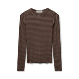 sofie schnoor long sleeve t shirt light brown black stripes evalucia boutique perth scotland