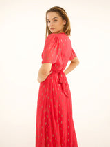 Stardust Olivia Maxi Dress-Raspberry Confetti