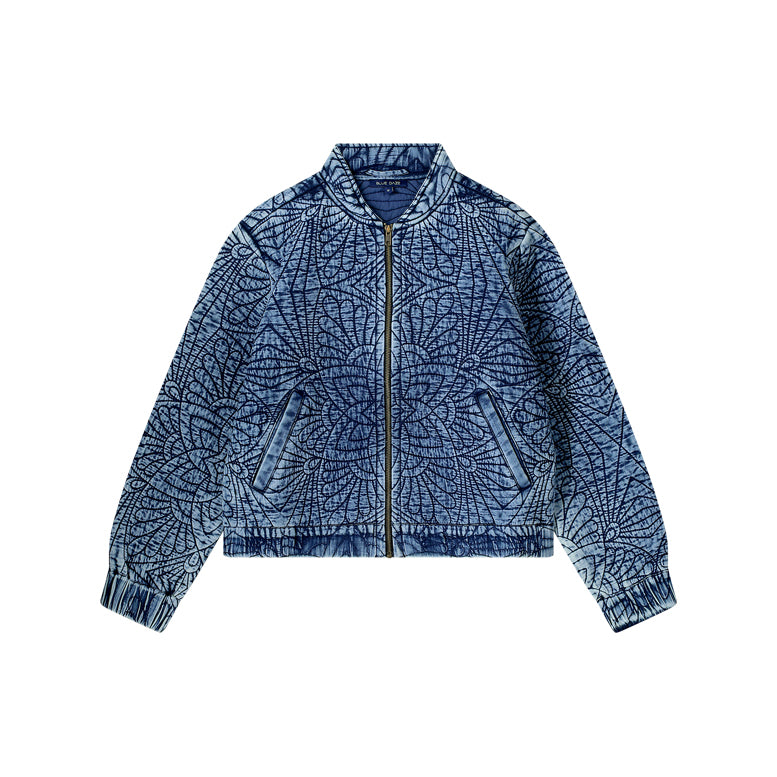 Summum Woman Quilted Jacket in Indigo - 1s1226-12210