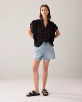 Summum Woman Vintage Blue Denim Shorts 4s2792-5169