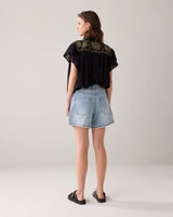 Summum Woman Vintage Blue Denim Shorts 4s2792-5169