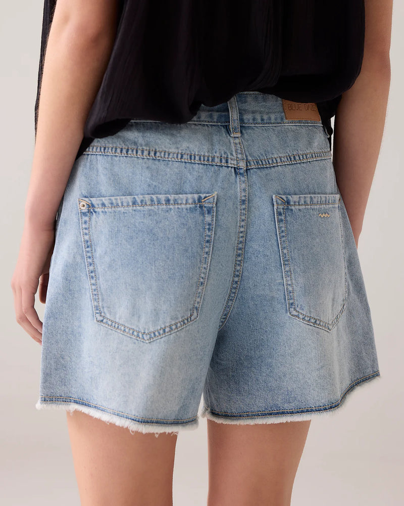 Summum Woman Vintage Blue Denim Shorts 4s2792-5169