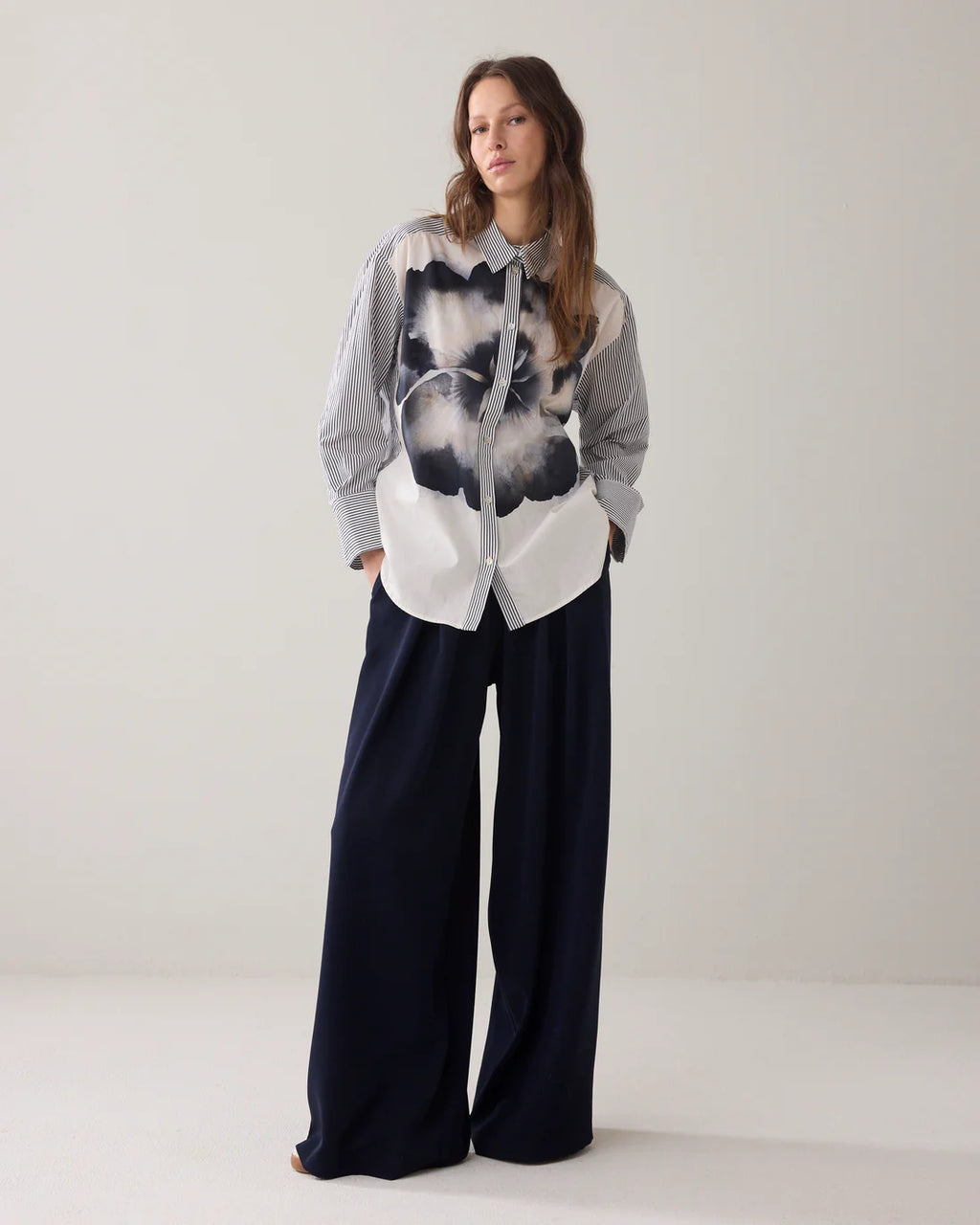 Summum Woman Big Flower Cotton Blouse - 2s3451-12375