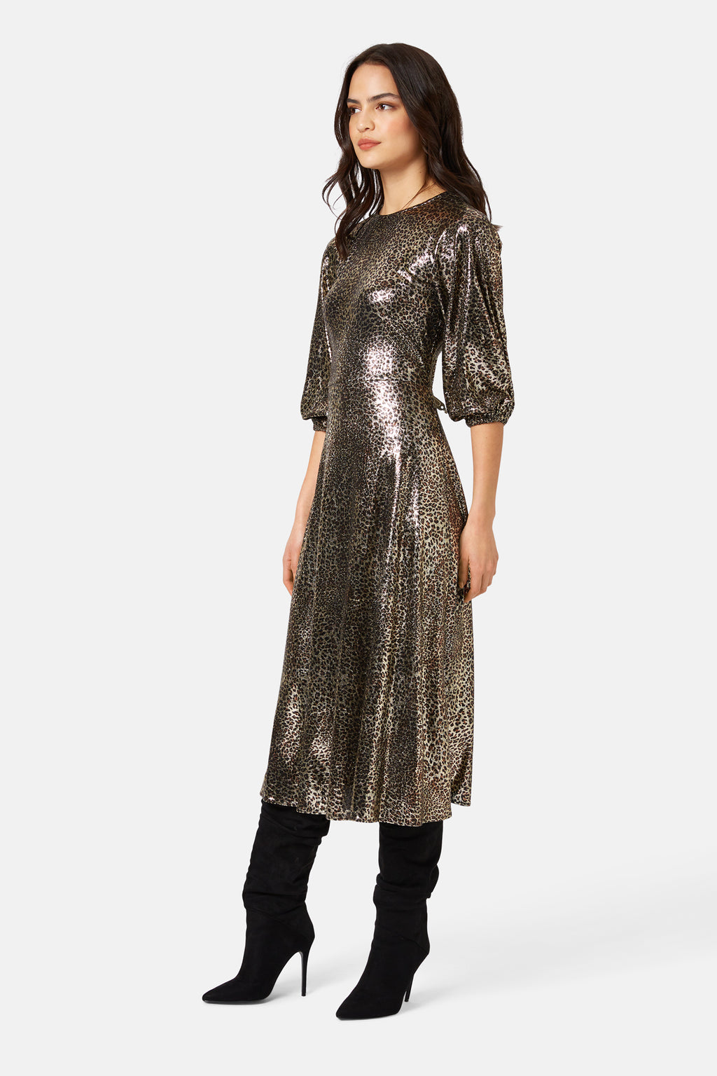 Traffic People Parallel Lines Drape Dress-PLL12002011 Eva Lucia Traffic People Parallel Lines Drape Dress-PLL12002011 Eva Lucia