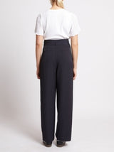French Connection Vinnie D.Ring Belted Trouser in Navy - 74ZAE