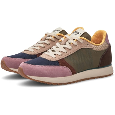 Woden Ronja Trainers in Dark Algae Multi - WL740