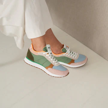 Woden Ronja Trainers WL740 in Algae Multi