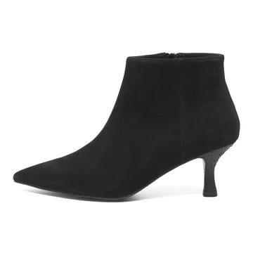Woden Vera S Heeled Ankle Boot Black, EvaLucia Boutique, Perth, Scotland