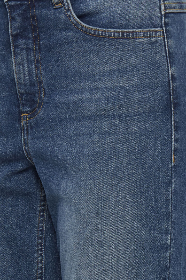 Ichi Twiggy Cropped Jeans-Medium Blue-20110967