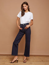 French Connection Conscious Stretch Wide Leg Jean-Clean Indigo-74PZH