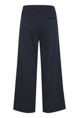 ichi Kate Sus Wide Leg Trousers-Total Eclipse-20116768