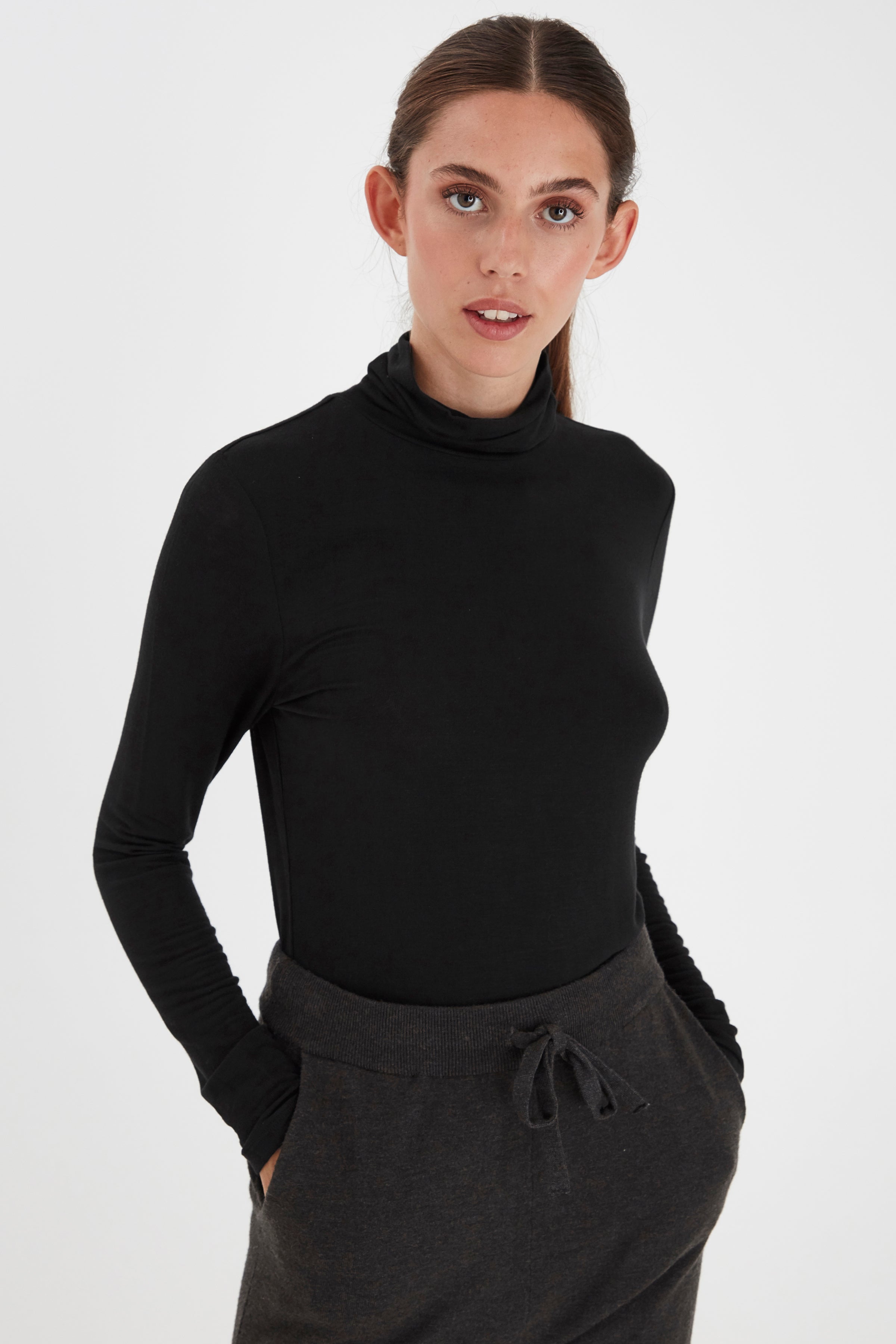 ICHI Philuca top - Black - 20113342