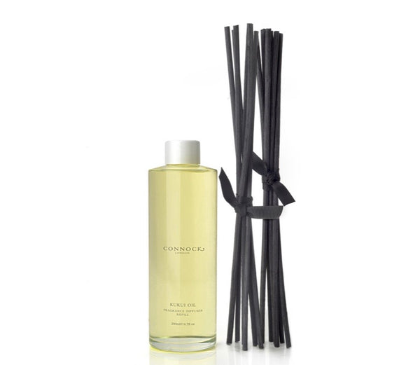 connock kukui oil fragrance room diffuser reeds refill 200ml