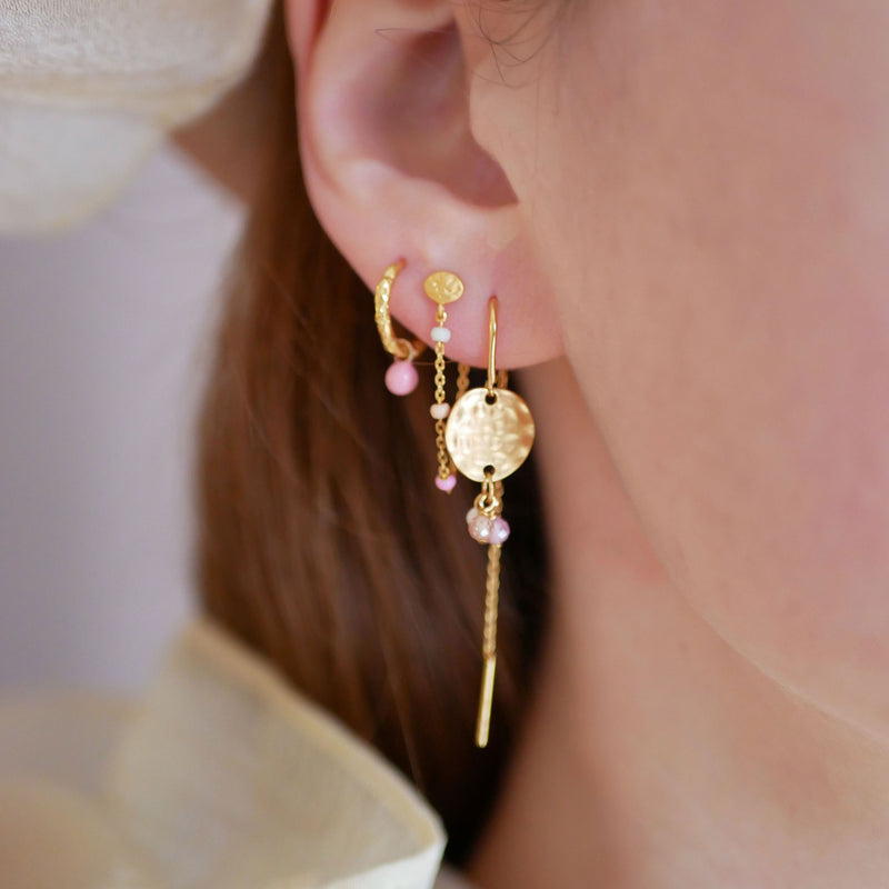 enamel copenhagen belle earrings light pink