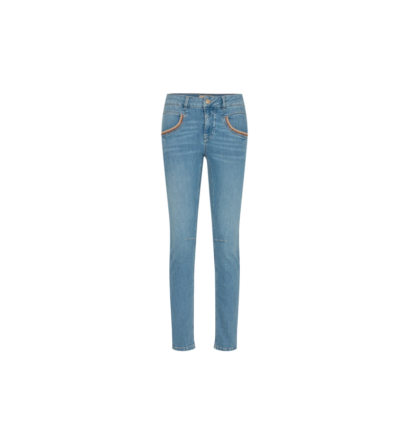 Mos Mosh Naomi Scala Cropped Jeans-Light Blue-144690