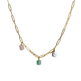 IBU Jewels Link Charms Necklace-NU
