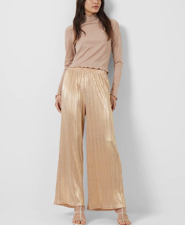 french connection sky jersey culottes shimmer pink